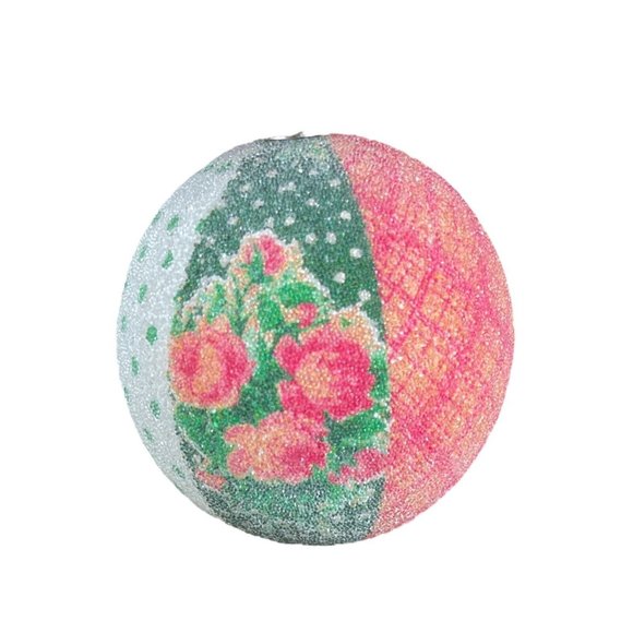 2 Country Living Homespun Holiday Christmas Ornaments Patchwork Style 2.8D - Picture 6 of 12